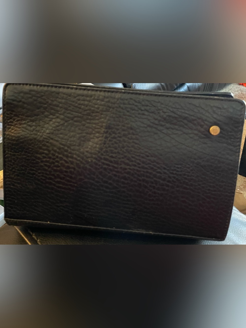 Burberrys Black Leather Pouch (unisex) - Picture 2 of 7